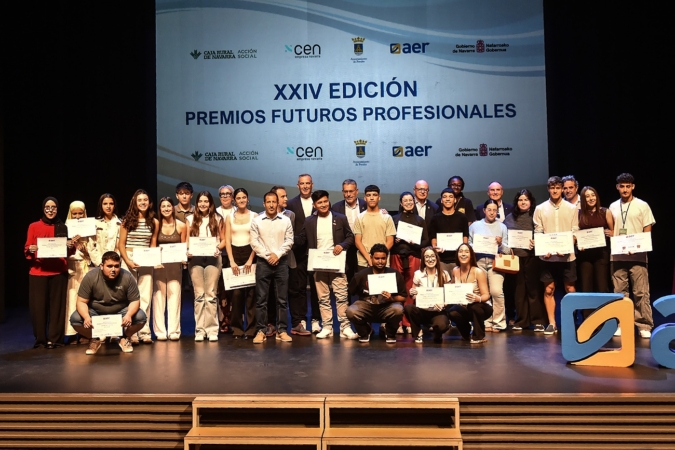 Los jóvenes navarros que han triunfado en los Premios Futuros Profesionales de AER