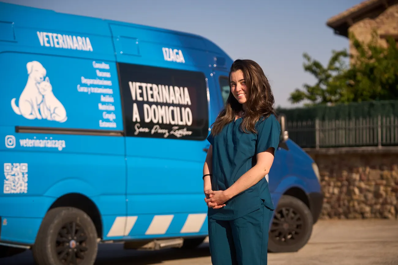 Nuestra protagonista, de 28 años, ha atendido a mascotas en Carcastillo, Irurtzun, Larraga, Aróstegui y Sangüesa, entre otros.