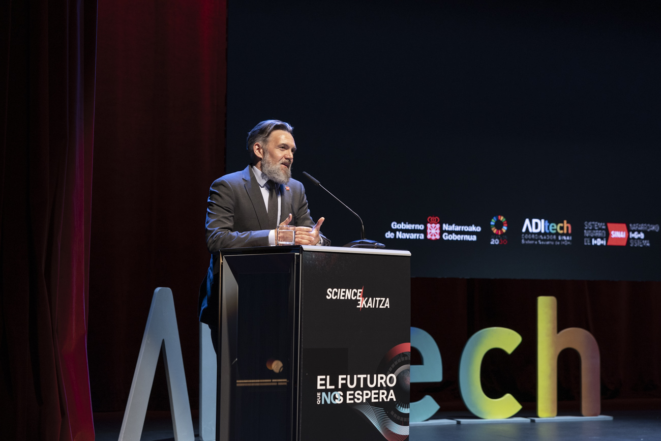 El director de ADItech, Diego Garrido, valoró la importancia de visibilizar los logros de la comunidad científica navarra.