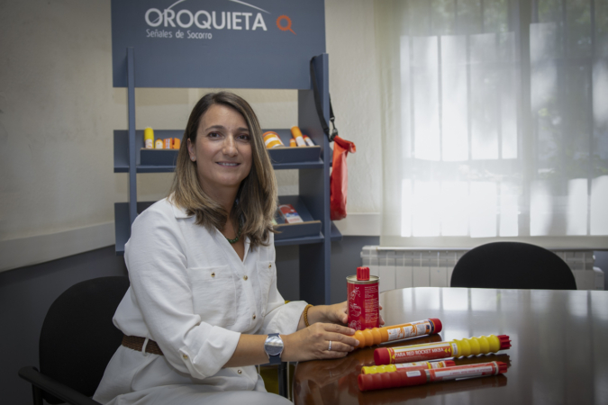 La descendiente de Pirotecnia Oroquieta que ha pasado a dirigir la centenaria firma, hoy propiedad de Wescom