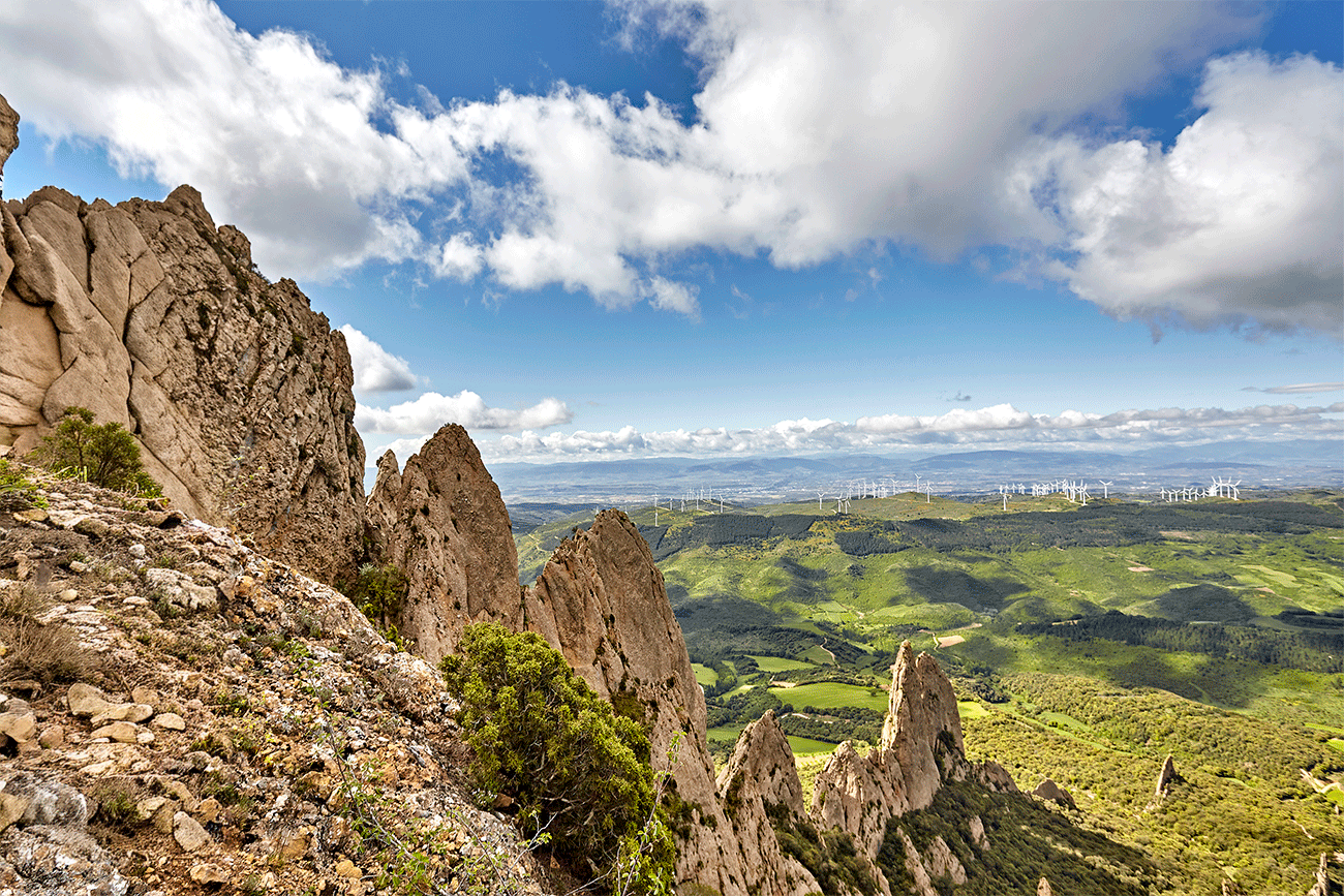 La sierra de Codés de Navarra ofrece unas impresionantes vistas. (Foto: Javier Campos, Turismo de Navarra)