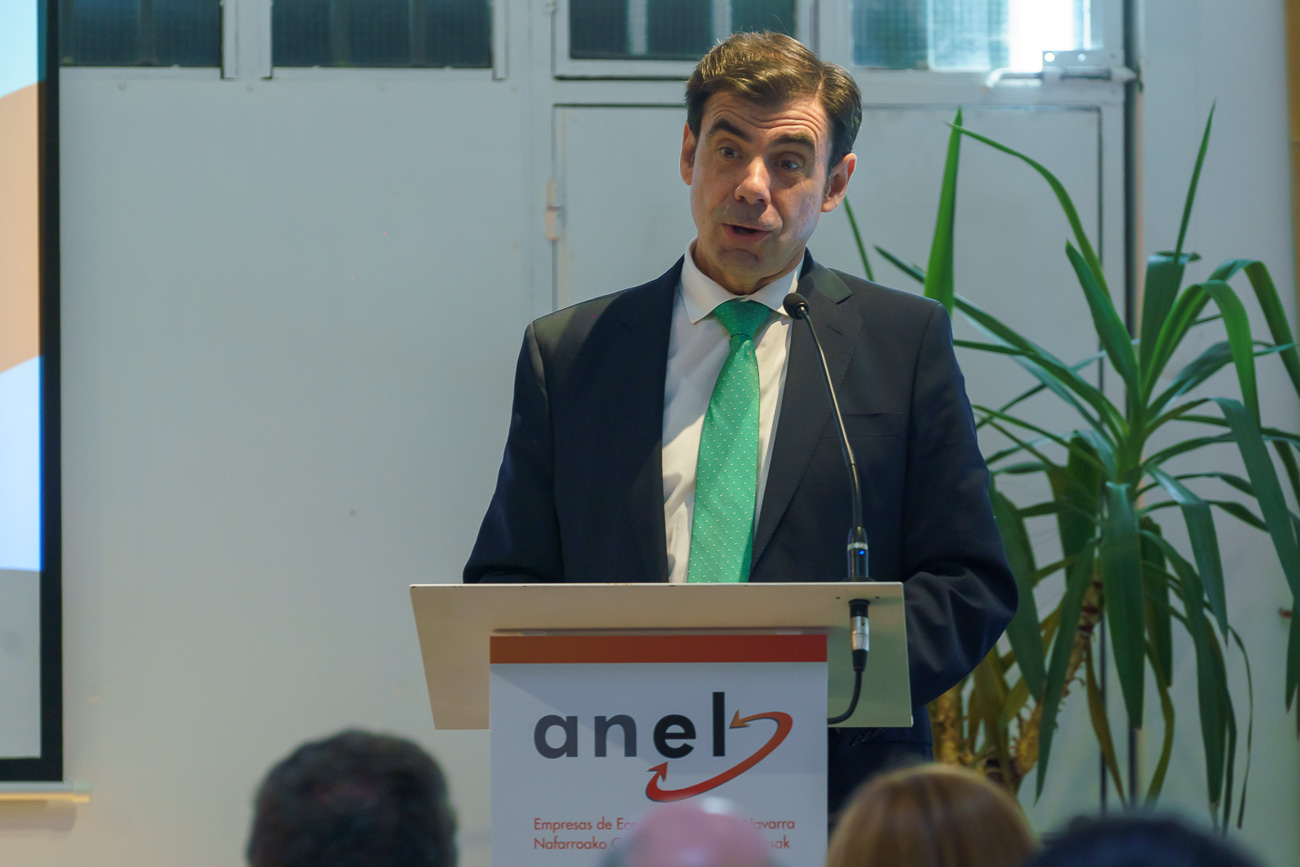 Ignacio Ugalde, presidente de ANEL, destacó la posición de liderazgo nacional de Navarra en la constitución de cooperativas.