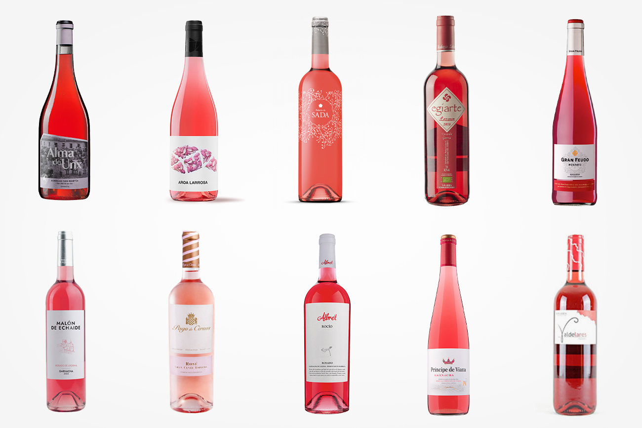 Los 'Rosados' y 'Rosados con Crianza' mejor puntuados en la Selección Vinos D.O. Navarra 2024.