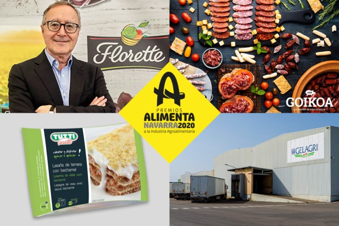 Juan Miguel Floristán, Goikoa, Tutti Pasta y Gelagri, Premios Alimenta Navarra 2020