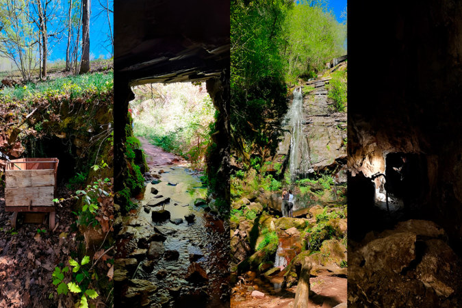 Las antiguas minas que se esconden junto a una cascada en Elizondo