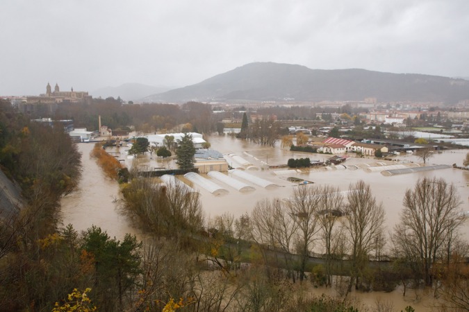 Los daños a infraestructuras agrarias por la riada del Arga pueden superar los 8 millones