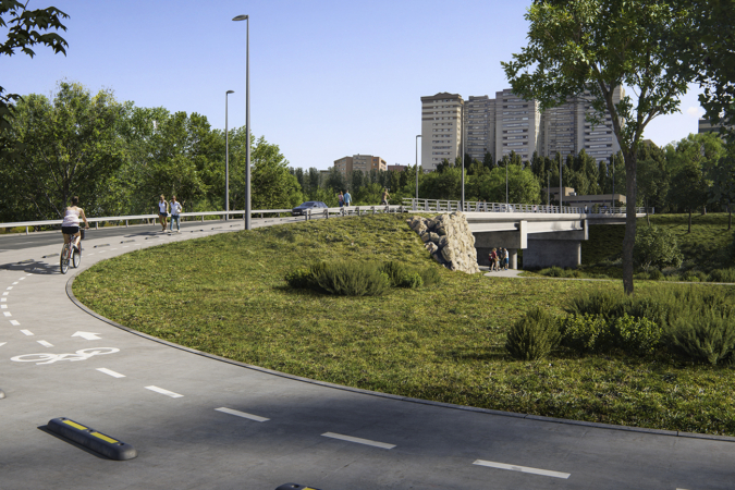 Así es el nuevo puente que conectará Landaben con Barañáin