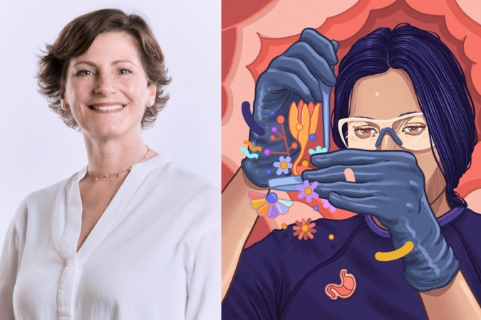 Maite Herráiz, la científica ilustrada que investiga la microbiota intestinal