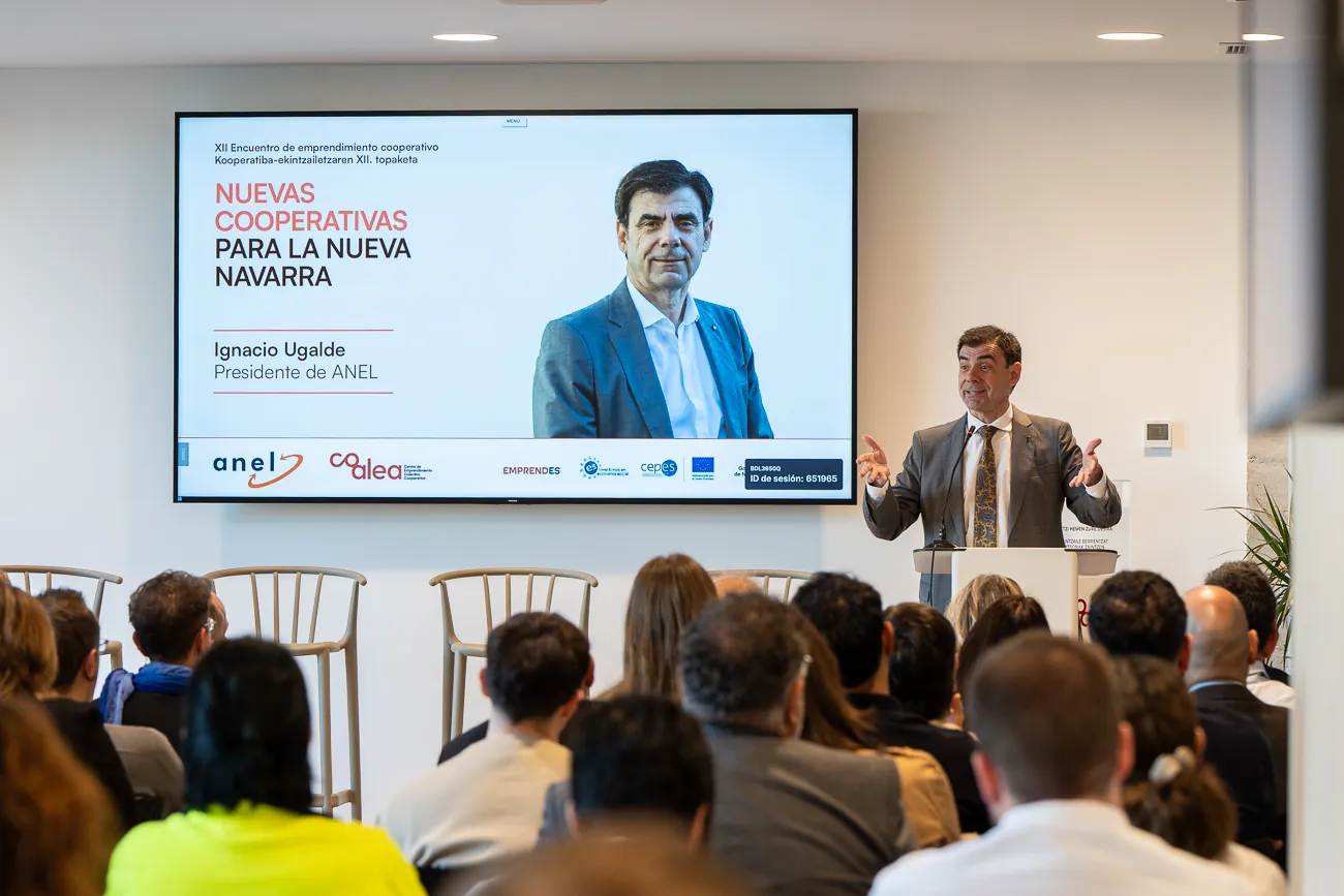 El presidente de ANEL, Ignacio Ugalde, durante su intervención en el evento de este jueves.