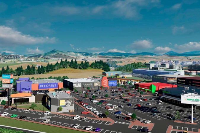 La ampliación del parque comercial de Olaz finalizará en el primer semestre de 2024