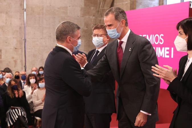 Benito Jiménez recibe el galardón Rei Jaume I al Emprendimiento