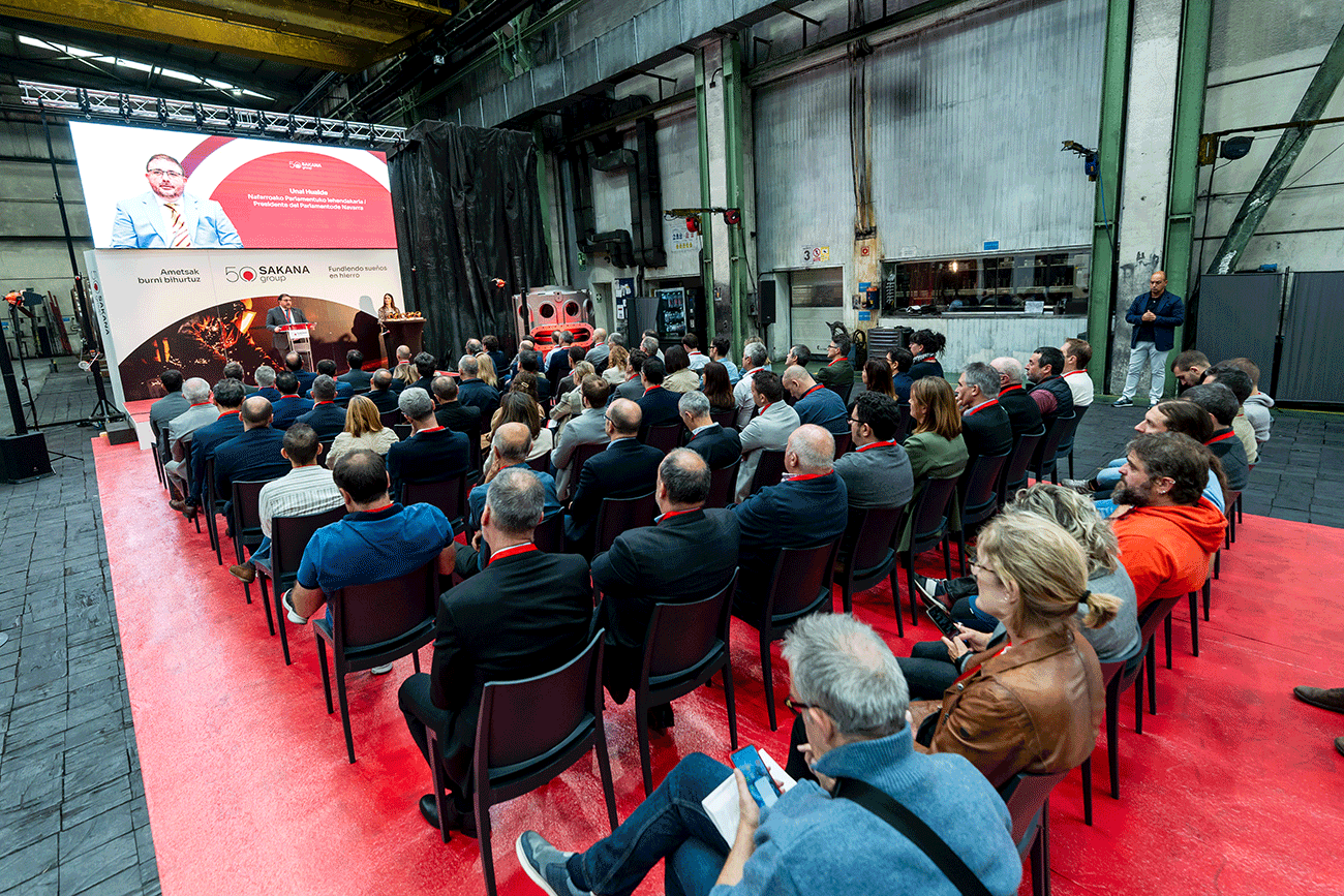 Las instalaciones de Lakuntza recibieron a decenas de personas para celebrar el 50 aniversario de la empresa.