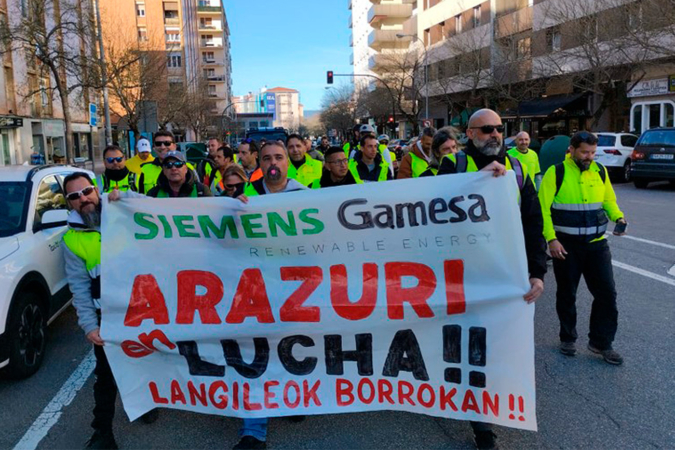Así es el acuerdo firmado por el comité de Siemens Gamesa Arazuri y la Dirección tras dos meses de huelga