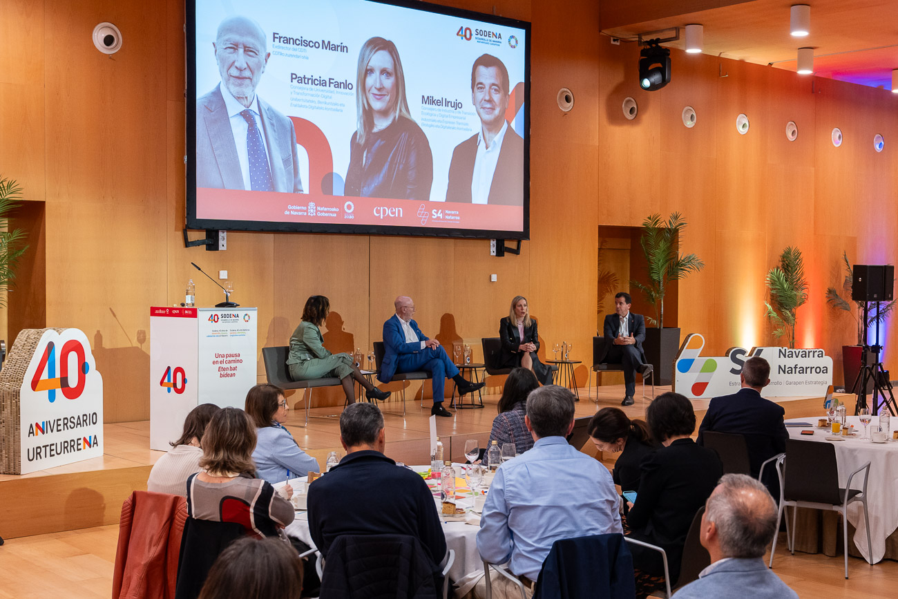 Los consejeros Irujo y Fanlo subrayaron la solidez del ecosistema innovador y la necesidad de seguir impulsándolo. 